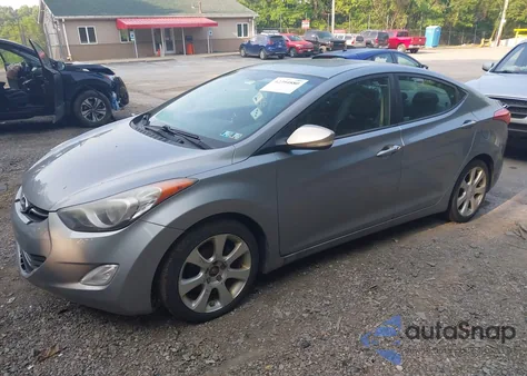 2012 Hyundai Elantra Limited (Ulsan Plant) from USA, damaged, VIN KMHDH4AE0CU374001